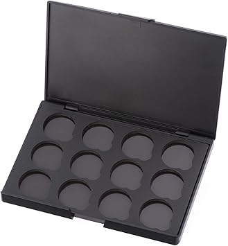 Allwon لوحة مكياج فارغة مغناطيسية من Allwon مع 12 قطعة من الأواني المعدنية الدائرية 26 مم - Image 4