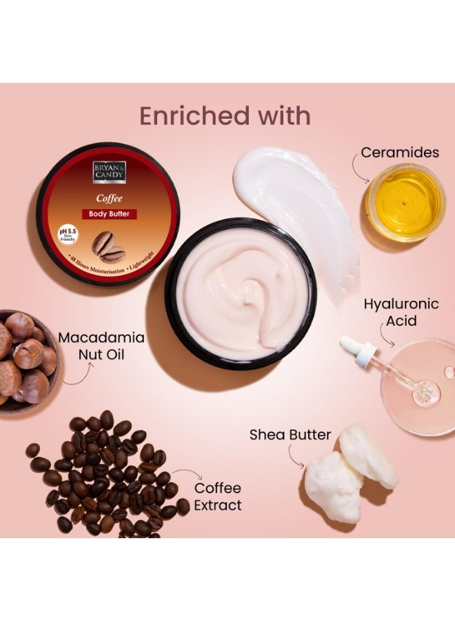 Bryan & Candy Coffee Body Butter 200g | pH 5.5 Skin Friendly | 48 Hours Moisturization | 100% Vegan - Image 2