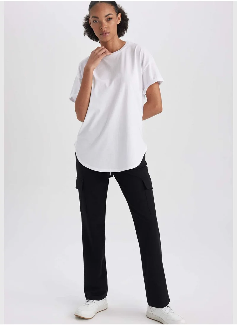 ديفاكتو Woman Cargo Fit Knitted Trousers