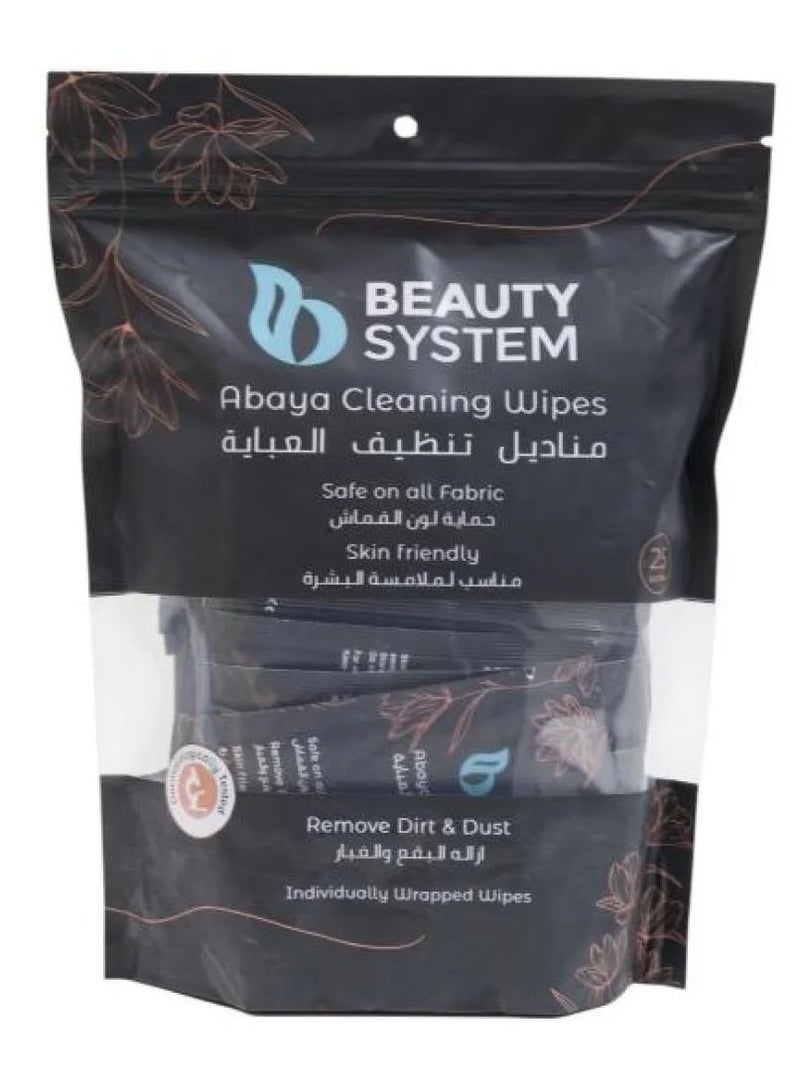 BEAUTY SYSTEM Abaya Cleaning And Fabric Color protection Wipes From 25 wipes