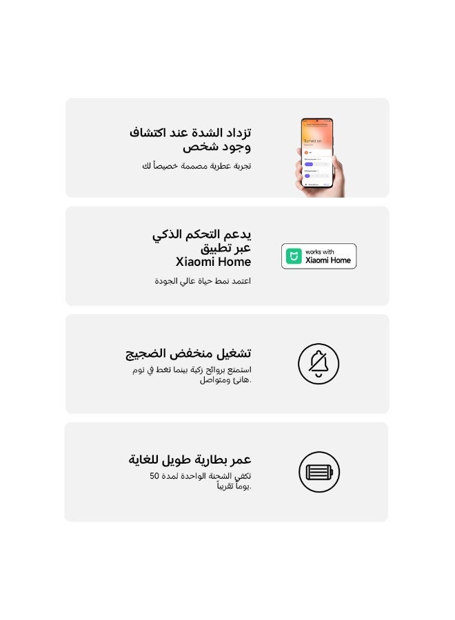 شاومي موزع الروائح الذكي من شاومي - موزع زيوت عطرية للعلاج بالروائح، تحكم عبر الواي فاي/التطبيق، 4 أوضاع للرذاذ، مؤقت، هادئ للغاية، مناسب لغرفة النوم/المكتب - Image 3