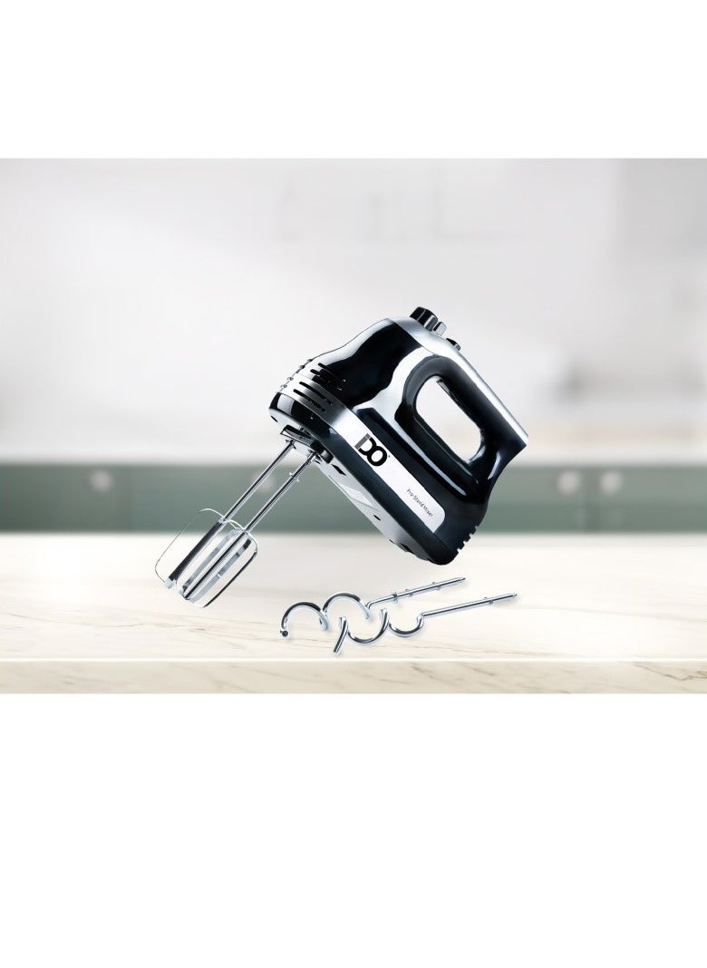 IDO Hand Mixer from IDO 500 Watt 5 Speeds Black HM500-BK  - Image 1