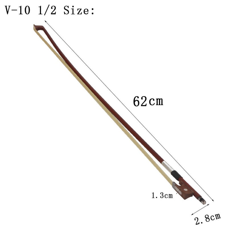 Generic Professional 4/4 Violin Bow with Premium Horsehair 1/2 