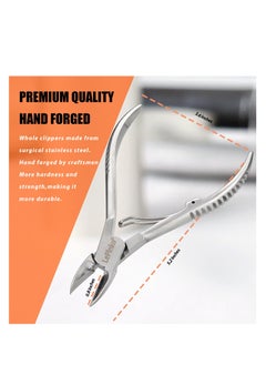 Excefore Professional Toenail Tools, Stainless Steel Cuticle Trimmer, Heavy Duty Pedicure Nail Cutter, Suitable for Men Women Seniors  - Image 3