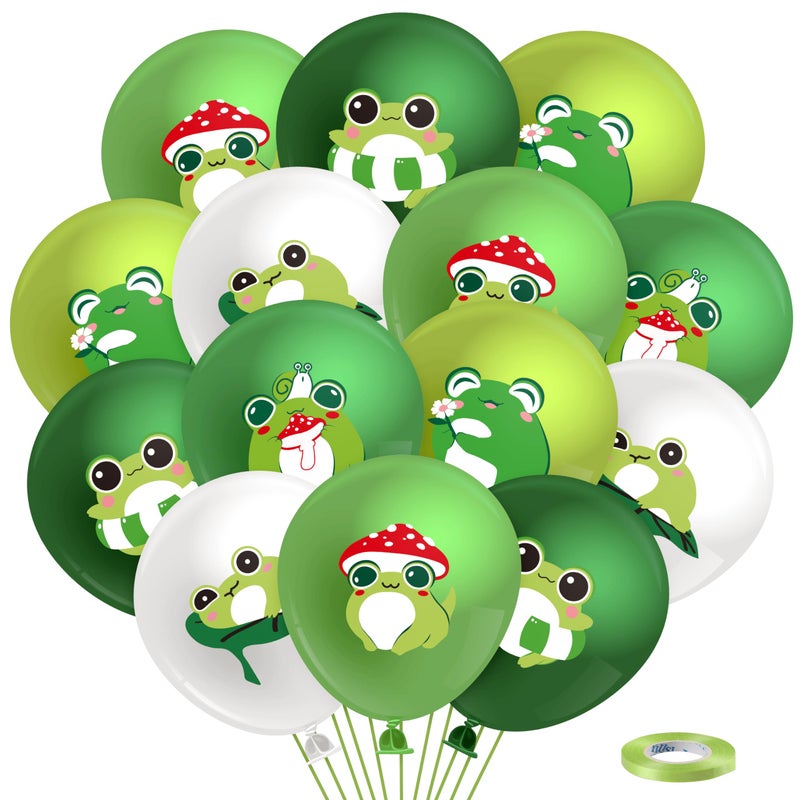 K1tpde Frog Party Balloons Decorations 50PCS Cute Animal Latex Balloons Set for Kids Baby Shower Decoration Safari Animal Themed Garden Decor Frog Princess Theme Birthday Party Supplies - Image 3