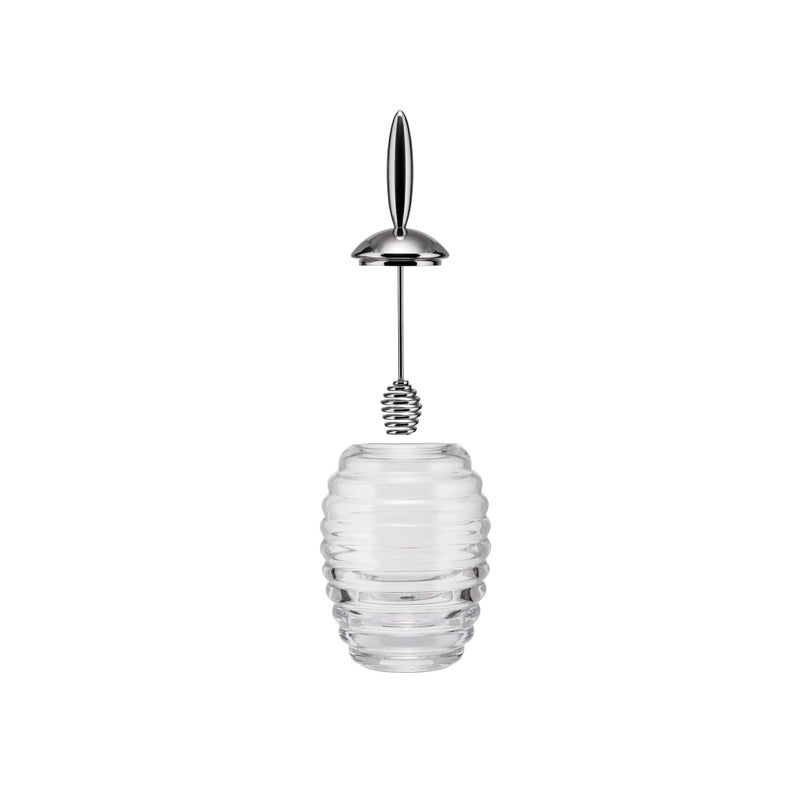 Alessi TW01 Honey Pot, Honey Jar in Glass and Stainless Steel - Image 2