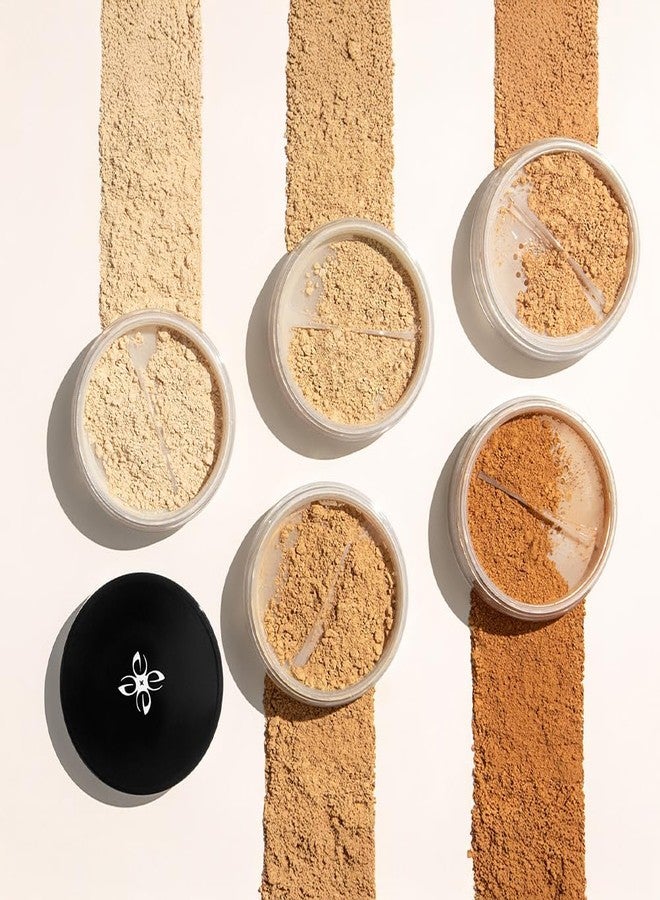 Emani Loose Powder Foundation Makeup for Sensitive Skin, Skin Perfecting, Natural Mineral Foundation with Buildable Coverage, Oil Control, Talc Free, Cruelty-Free & Vegan, Vanilla - Image 2