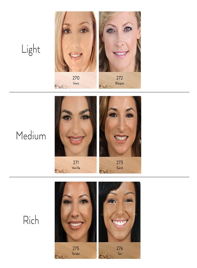 Emani Loose Powder Foundation Makeup for Sensitive Skin, Skin Perfecting, Natural Mineral Foundation with Buildable Coverage, Oil Control, Talc Free, Cruelty-Free & Vegan, Vanilla - Image 4