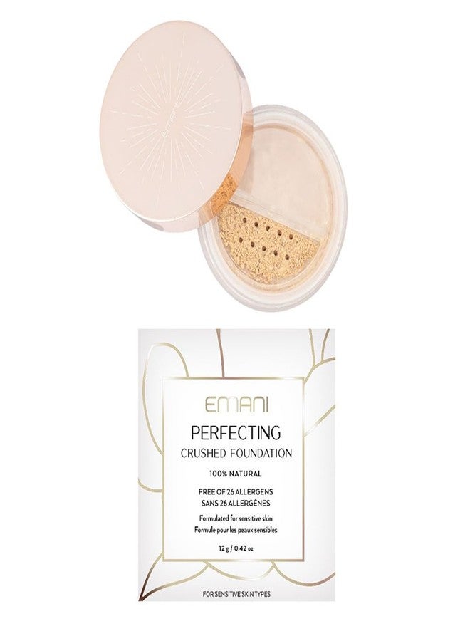 Emani Loose Powder Foundation Makeup for Sensitive Skin, Skin Perfecting, Natural Mineral Foundation with Buildable Coverage, Oil Control, Talc Free, Cruelty-Free & Vegan, Vanilla - Image 3
