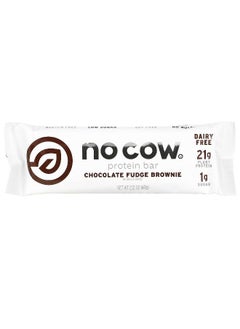 No Cow No Cow, Protein Bar, Chocolate Fudge Brownie, 12 Bars, 2.12 oz (60 g) Each  - Image 4