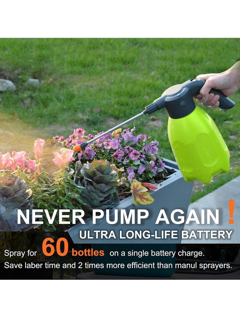 KASTWAVE ES2-PRO Electric Spray Bottle 2L/0.5Gallon, Rechargeable Battery Powered Sprayer Spray 60 Bottles On a Single Charge, Automatic Plant Mister，Pump Sprayer,Indoor Watering Can For Plants - Image 4