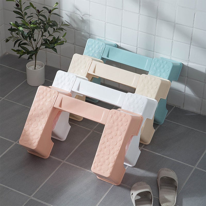 1pc Toilet Stool Anti Household Footstool Detachable Squatting Stool for Toilet Washroom (White) - Image 4