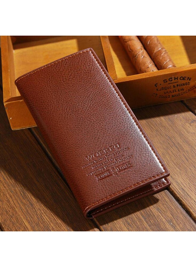 NIBEMINENT Multifunctional Leather Wallet Brown - Image 2