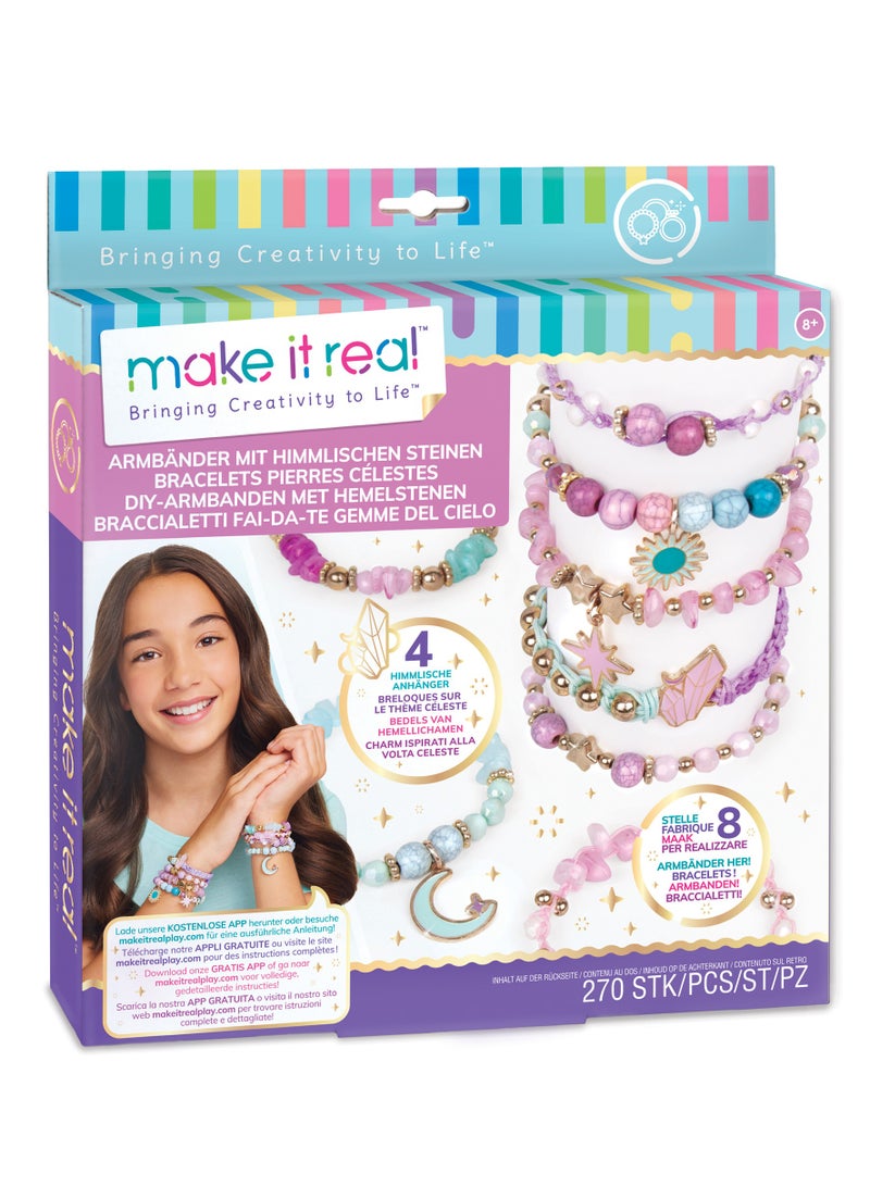 Make It Real Make it Real Celestial Stones DIY Bracelets 270pcs for Ages 8+  - Image 1