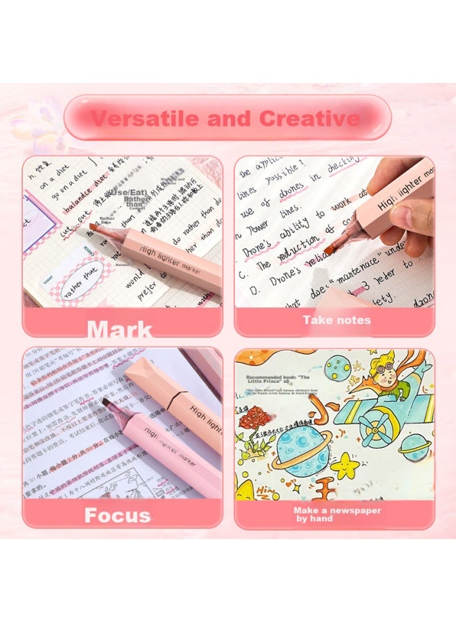 Changli Mona Color Highlighters For Students, Quick-drying Non-smearing Non-bleeding Color Markers, High-quality Fluorescent Pens For Note-taking, Journaling, And Coloring - Image 2