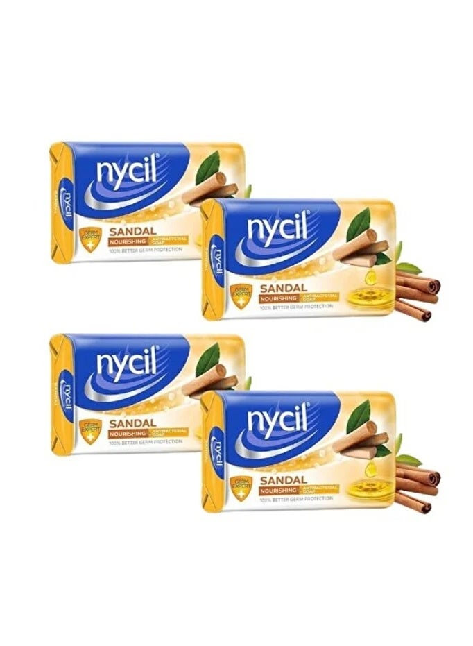 SANDAL NOURISHING ANTIBACTERIAL SOAP 125 g x 4