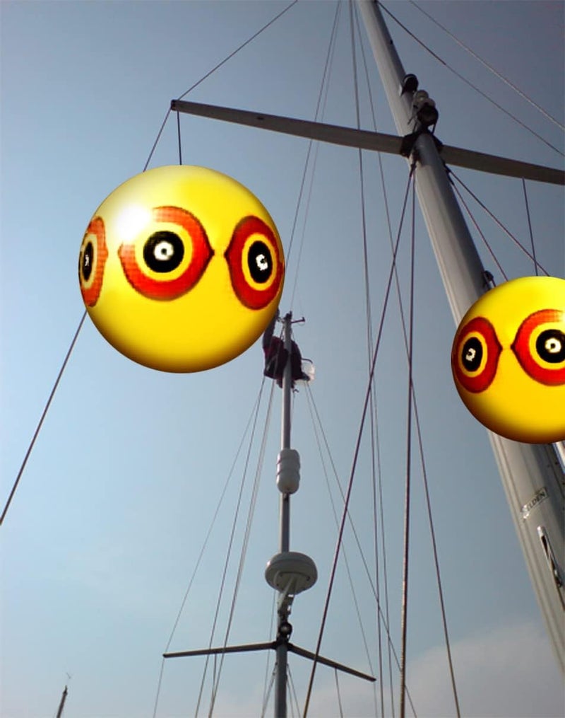 Bird-X Scare-Eye Bird Repellent Predator Eyes Balloon - Yellow - Image 5