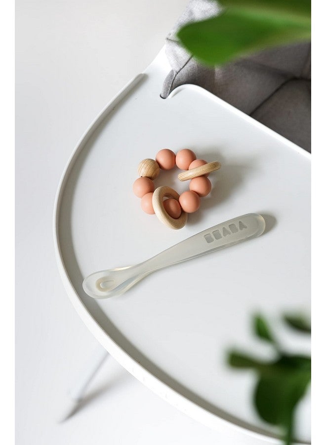 بيابا مجموعة ملاعق تغذية الأطفال من بيبا بيبي للمرحلة الأولى مع حقيبة سفر، ملاعق أطفال أصلية ناعمة من السيليكون للأطفال، مجموعة سفر، صديقة للعلكة وخالية من الرصاص والفثالات والبلاستيك، مناسبة للمطر والسحب - Image 4