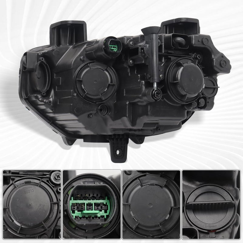 Duolctrams Halogen Projector Headlight Assembly for 2020-2023 Hyundai Venue - Right Passenger Side - Image 4