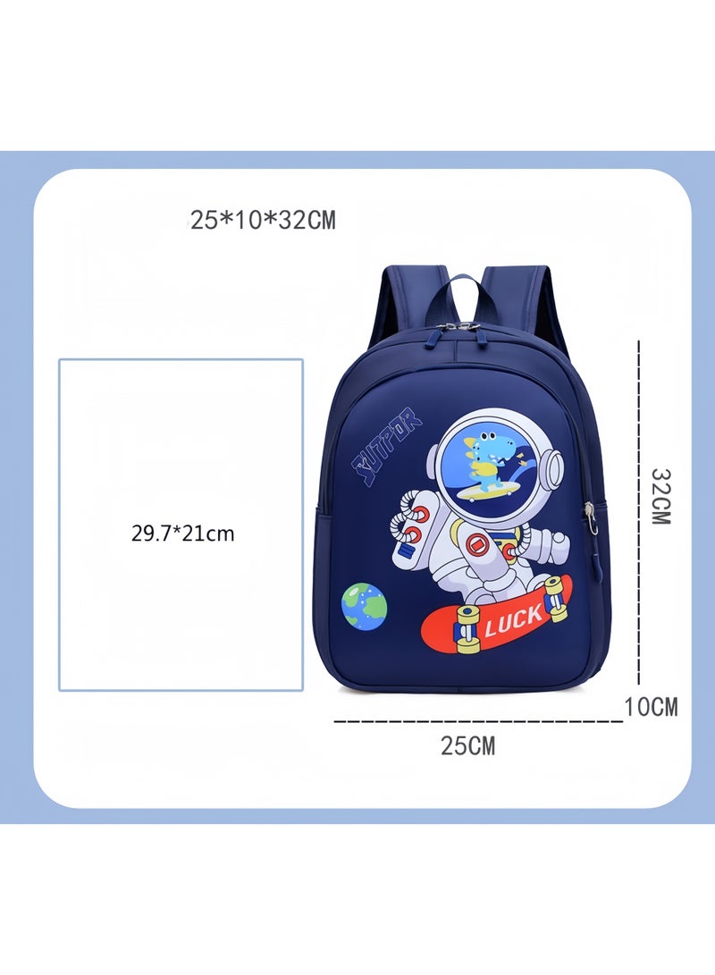 جودة حقيبة ظهر للأطفال بتصميم رائد فضاء، حقيبة مدرسية بتصميم فضائي للأولاد والبنات، خفيفة الوزن ومتينة، مناسبة للأعمار من 3 إلى 7 سنوات - Image 2