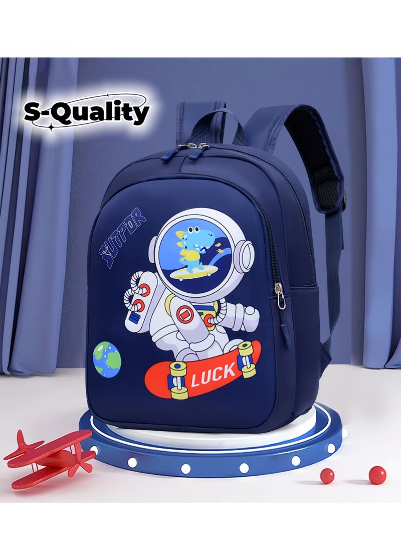جودة حقيبة ظهر للأطفال بتصميم رائد فضاء، حقيبة مدرسية بتصميم فضائي للأولاد والبنات، خفيفة الوزن ومتينة، مناسبة للأعمار من 3 إلى 7 سنوات - Image 1