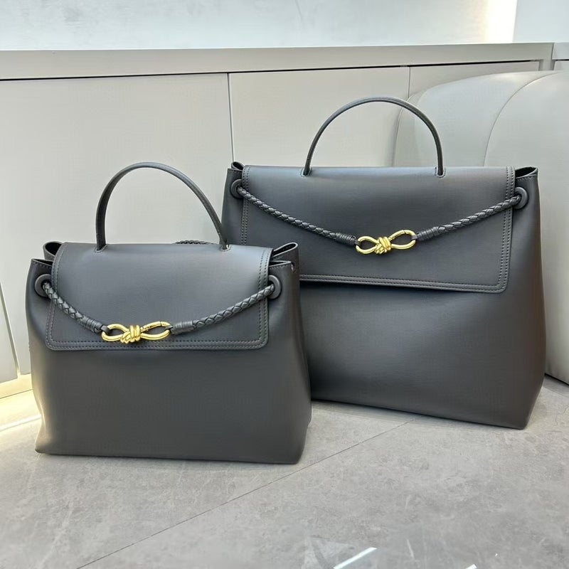 Explosions Andiamo Genuine Leather Handbag Old Money Style High-End Women'S Cowhide Tote Bag - Image 5