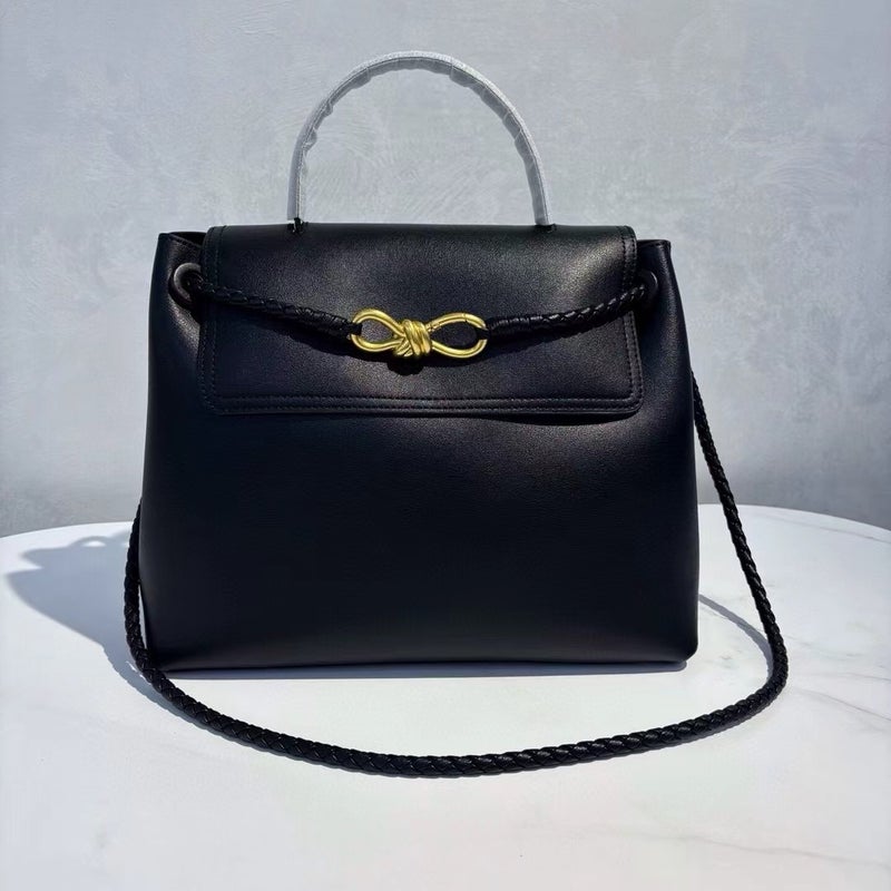 Explosions Andiamo Genuine Leather Handbag Old Money Style High-End Women'S Cowhide Tote Bag - Image 1
