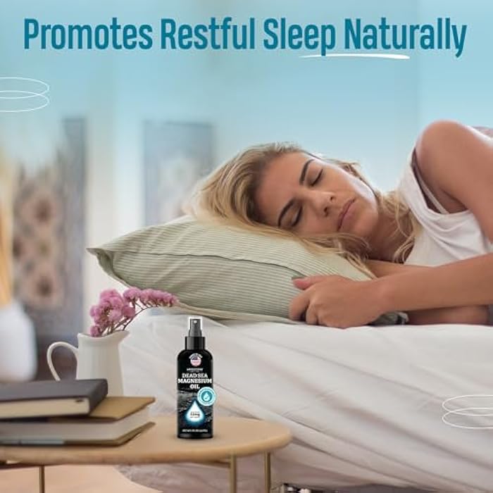 Aromasong Magnesium Oil Spray for Feet & Body – 23mg Magnesium per Spray – Topical Magnesium Spray for Calm Sleep & Leg Discomfort – 2 Pack 8 oz, Made in USA - Image 3