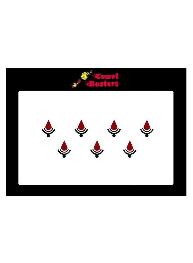 Comet Busters Beautiful Red and Black Bindi (BIN780) - Image 3