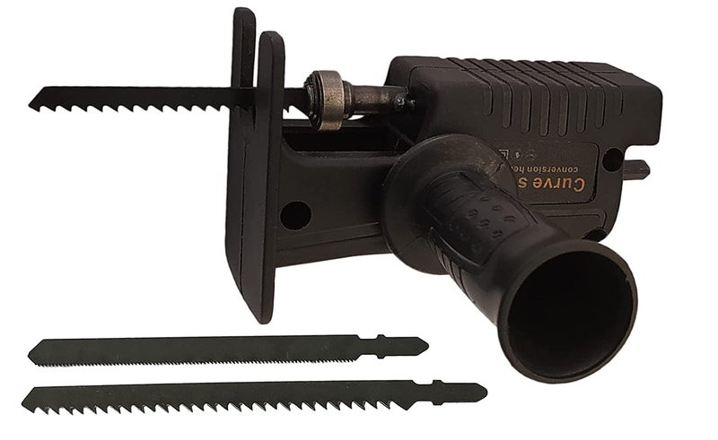 Hetkrishi Electric Drill Modified Electric Saw, Reciprocating Saw Household Saber Power to Jig Portable Woodworking Cutting Tool with Cordless Adapter Set Hand Wood Metal Cutter Attachment - Image 1