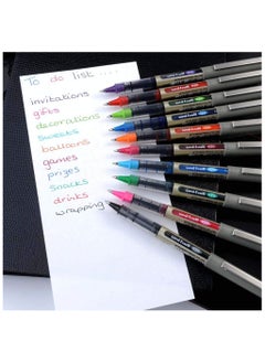 Uniball Uni-Ball EYE UB-157 Rollerball Pen 0.7mm Ball [Pack of 10] One of each colour  - Image 3