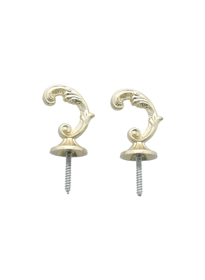 Micasa 2-Piece Curtain Hook Gold  3 x 2 x 2 cm SACO.MP.HOOK.17YH002.P