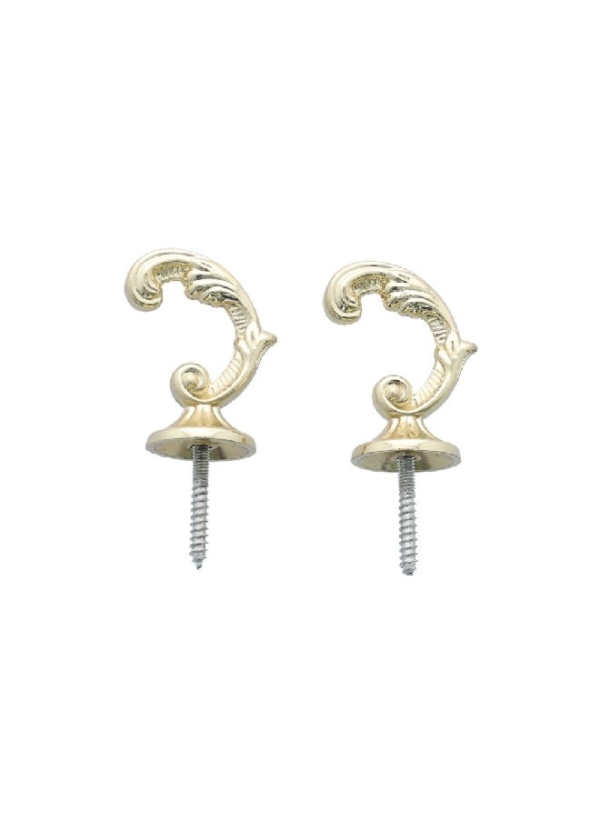 Micasa - 2-Piece Curtain Hook Gold  3 x 2 x 2 cm SACO.MP.HOOK.17YH002.P - Image 1