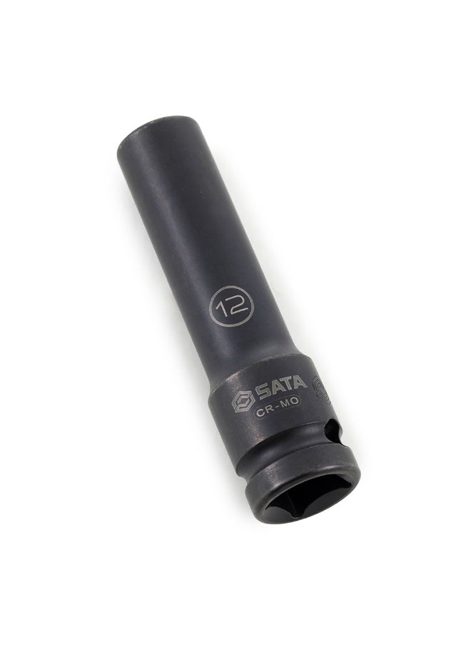 Sata SATA SC34408T 1/2'' Drive 6 Point Thin Wall Impact Deep Socket 15mm  - Image 4