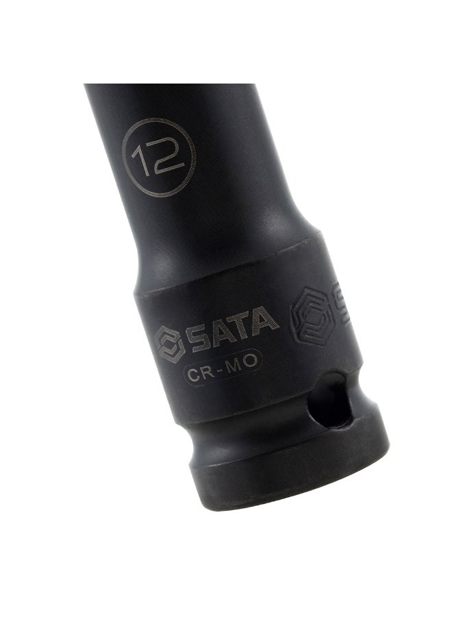 SATA SC34408T 1/2'' Drive 6 Point Thin Wall Impact Deep Socket 15mm