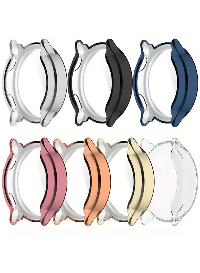 حالة TPU كاملة التغطية مطلي بالذهب الفاتح للشريط الذكي Vivoactive 6 مع حامي الشاشة - Image 2