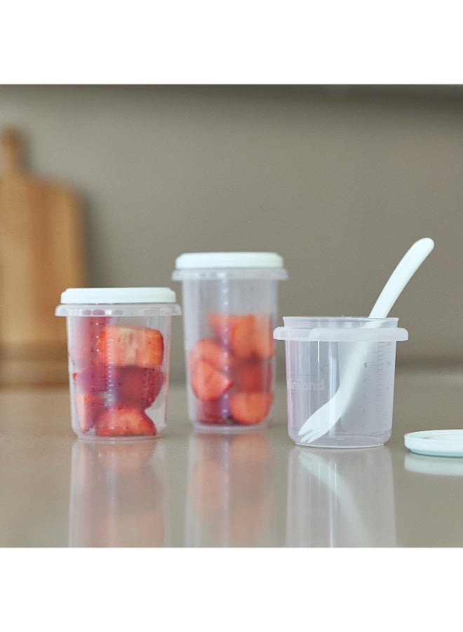 Miniland Hermisized Mint Airtight Baby Food Storage Containers (Set of 6 – Assorted Sizes) - Image 5