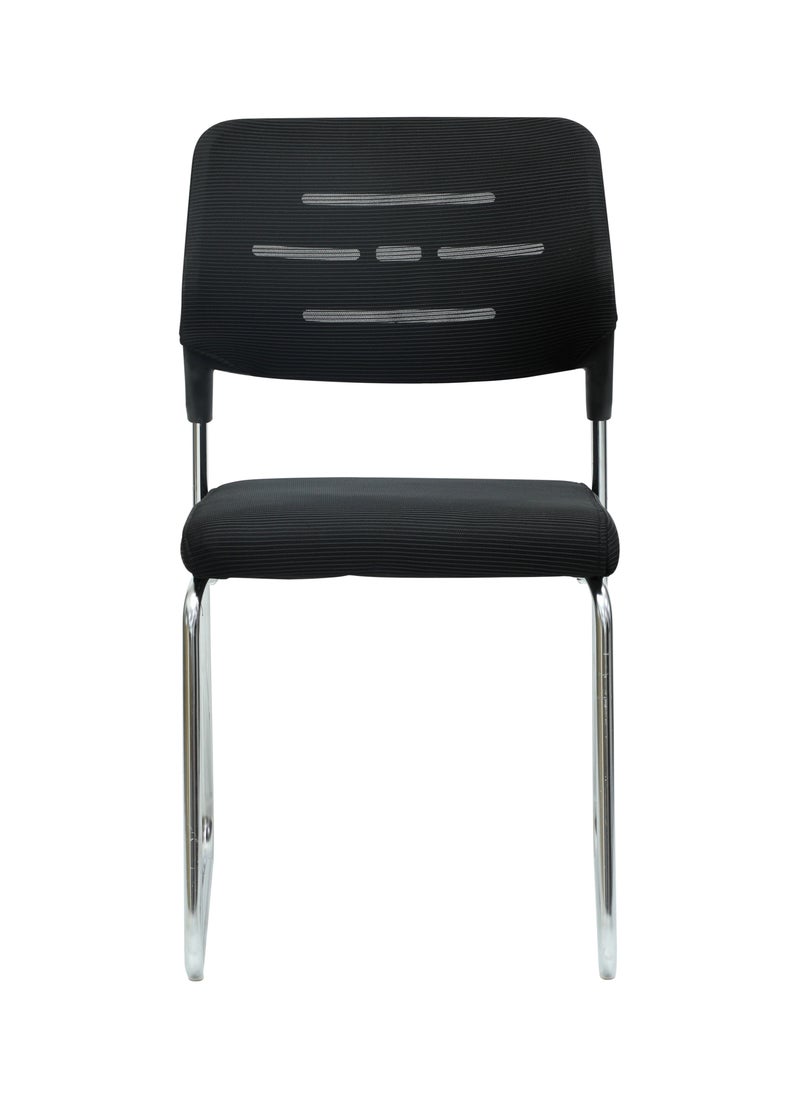 Mesh Guest Chair For Visitors With Mesh Upholstery And Breathable Fabric, Comfortable Mesh Ergonomic Modern Furniture For Visitors Meeting Groups MH-21v black