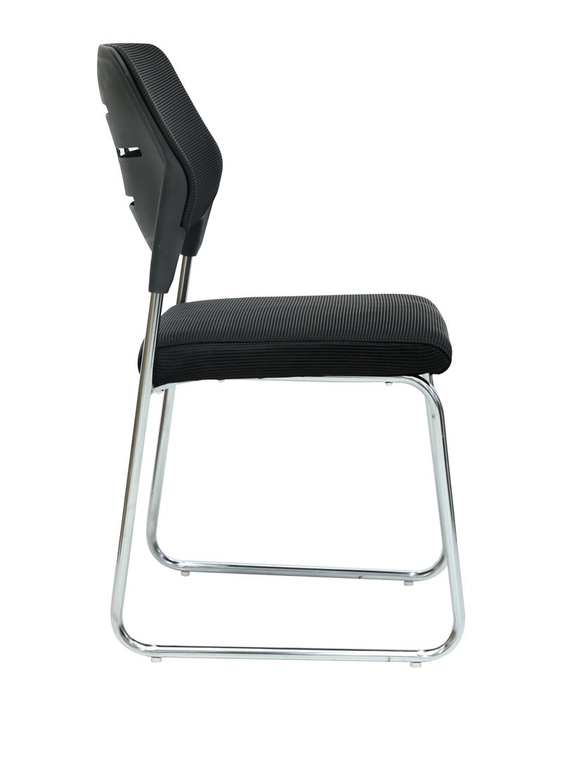 Mesh Guest Chair For Visitors With Mesh Upholstery And Breathable Fabric, Comfortable Mesh Ergonomic Modern Furniture For Visitors Meeting Groups MH-21v black