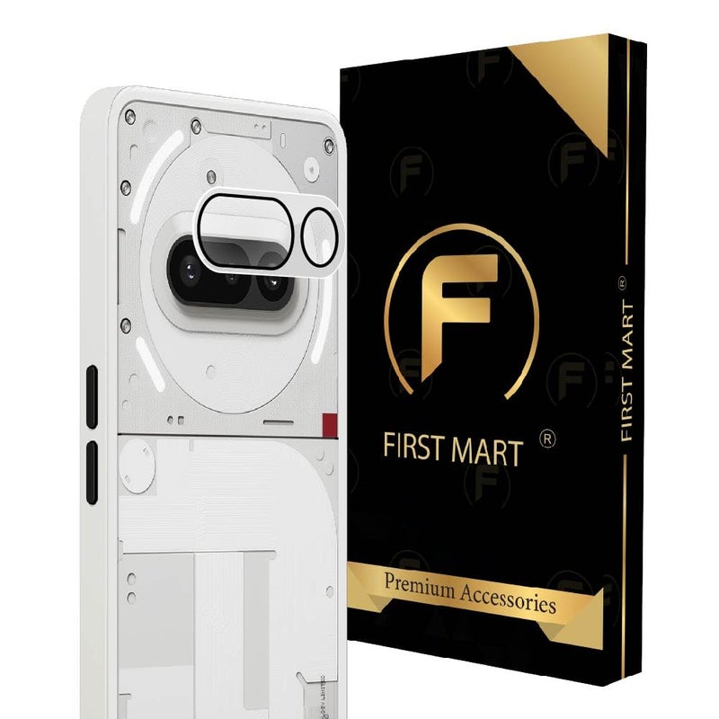 FIRST MART Premium Camera Lens Protection For Nothing Phone 3A 5G (6.7 Inches) With Edge-to-Edge Protector Coverage and Installation Kit |Crystal Clear, Pack of 1 - Image 1