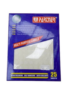 PARTNER Multi Purpose Labels circle 25 sheet  - Image 1