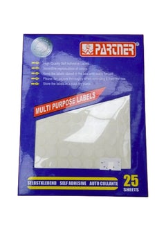 PARTNER Multi Purpose Labels circle 25 sheet  - Image 2
