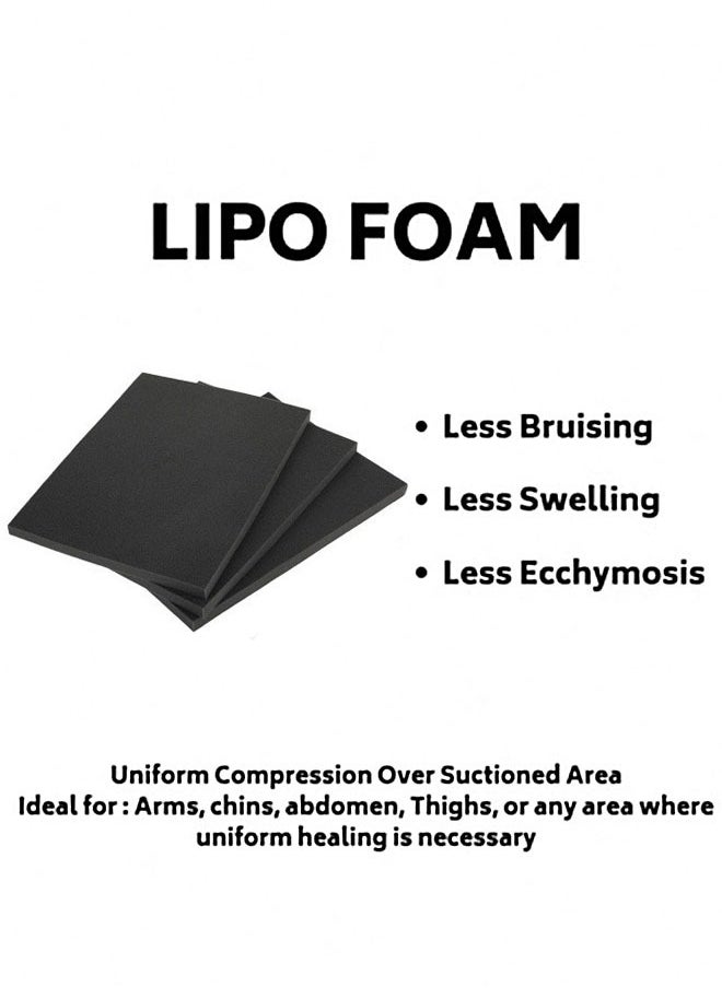 ZVEV 3PCS Lipo Foam, Lipo Foam Pads, Flattening Abdominal Foam Board(Black)  - Image 5