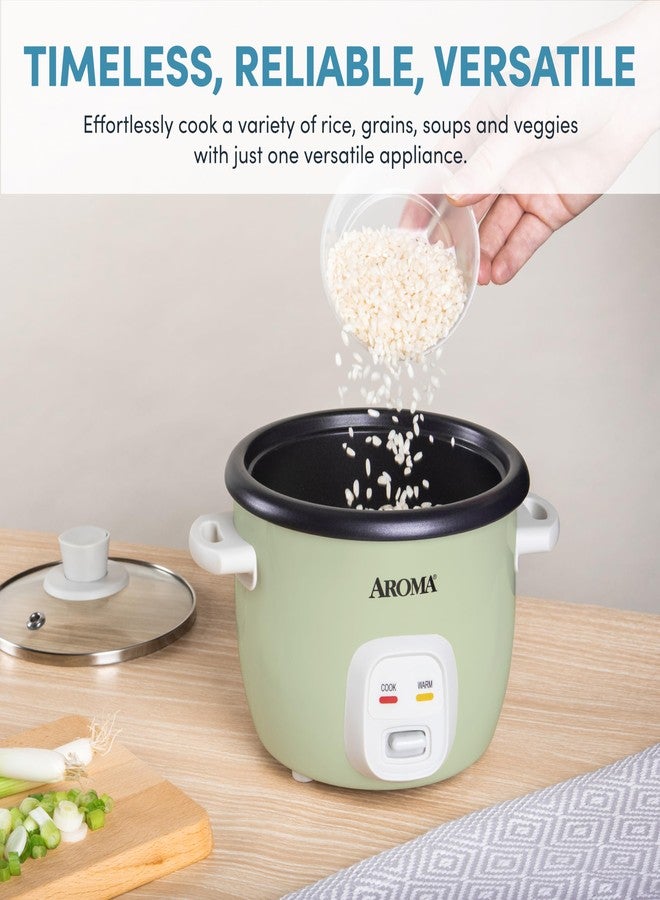 AROMA® Mini Rice Cooker, 2-Cup (Uncooked) / 4-Cup (Cooked), Grain Cooker, Soup Maker, Oatmeal Cooker, Auto Keep Warm, 1 Qt, Light Green - Image 5