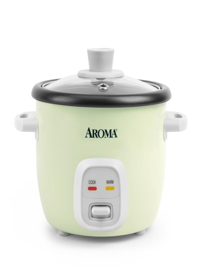 AROMA® Mini Rice Cooker, 2-Cup (Uncooked) / 4-Cup (Cooked), Grain Cooker, Soup Maker, Oatmeal Cooker, Auto Keep Warm, 1 Qt, Light Green - Image 1