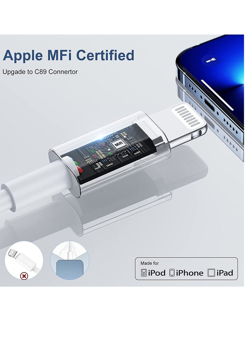 Gravity iPhone USB C Fast Charger Plug and Cable - [Apple MFi Certified] 20W Charging Power Adapter and 2M Original Lightning Cable Lead, Wall Charger for Apple iPhone 14 13/12/11/Pro Max/Mini/XR/X/8/7/iPad  - Image 3