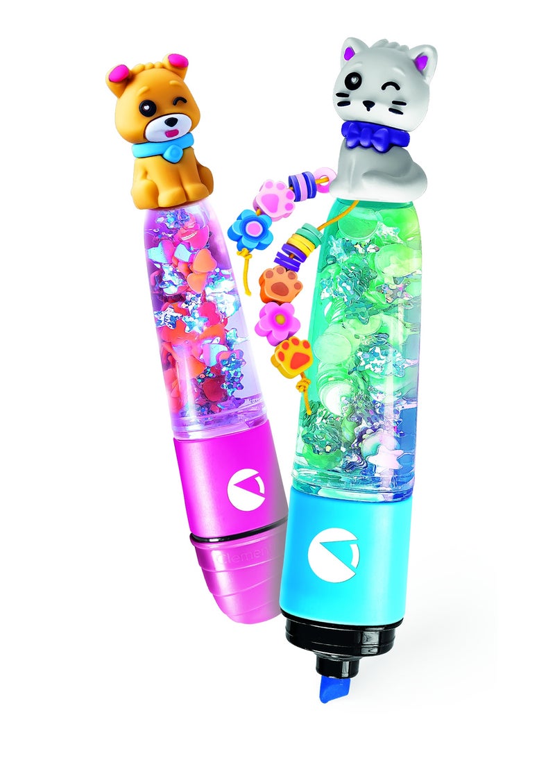 Clementoni كليمنتوني فكرة اصنع هايلايتر حيواناتك الأليفة اللطيفة | افعلها بنفسك | مجموعة حرف يدوية | تعليمية وتعلمية | هدية إبداعية للأطفال والبالغين - Image 2