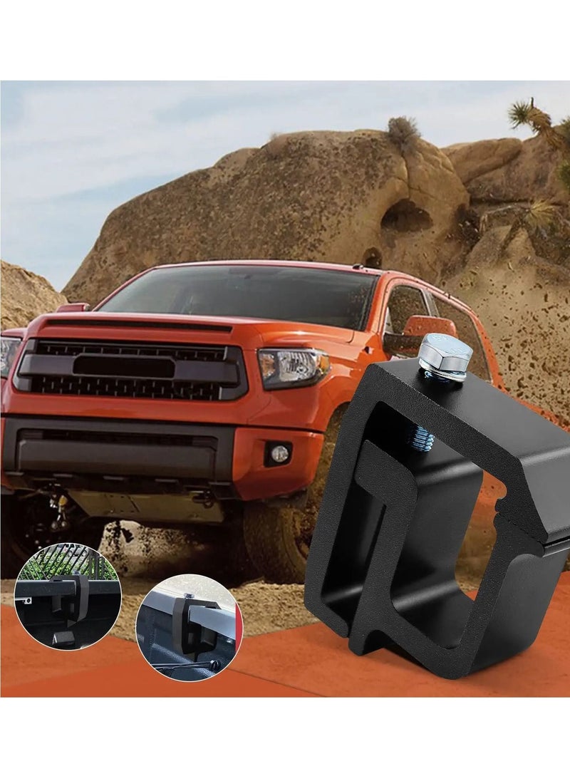 KASTWAVE 4 PCS Mounting Clamps Ladder Rack Clamps Truck Cap Topper Camper Shell, for CHEVY Silverado Sierra 1500/2500/3500; DODGE, Ram 1500/2500/3500, F150 F250, MITSUBISHI, TOYOTA(Black)  - Image 2