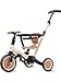 newyoo TR008 5 in 1 Toddler Tricycle with Push Handle for 13 Year Old Boys and Girls Kids Push Trike with Safe Bar Toddler Bike Convert to Balance Bike Birthday Gifts and Toys for Baby Cream - Image 4
