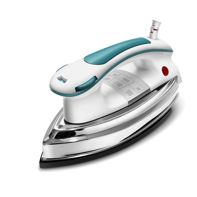 Wipro Elato GD203 1200 Watt Heavyweight Dry Iron Quick Heat Up Anti Bacterial German Weilburger Dual Coated Soleplate5 Modes Dry Iron PressWrinkle Free Clothes in One Shot 2 Year WarrantyBlue - Image 1